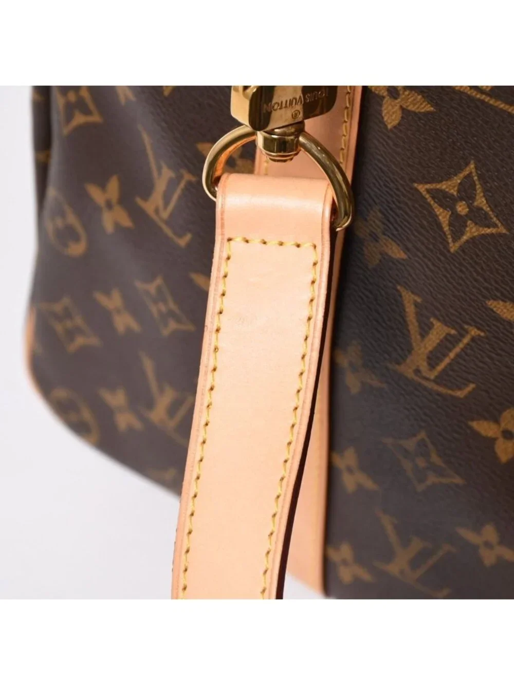 Louis Vuitton Boston Bag Keepall Bandouliere 45 Monogram Brown Gold
